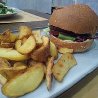 Chef's burger of the week at Bistro Maha in Ljubljana