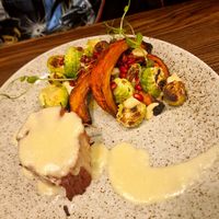 Juicy marbles steak at Bistro Maha in Ljubljana