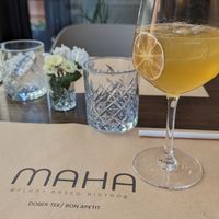 Ginger cocktail at Bistro Maha in Ljubljana