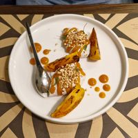 Pana cotta with persimmon. at Bistro Maha in Ljubljana