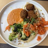 Quinoa falafel bowl   at Bistro Maha in Ljubljana