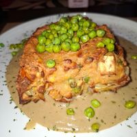 Lentil gratin at Bistro Maha in Ljubljana