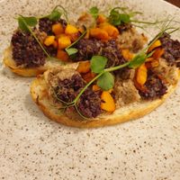 Amazing bruschetta! at Bistro Maha in Ljubljana