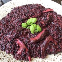 Red Risotto, glutenfree at Bistro Maha in Ljubljana