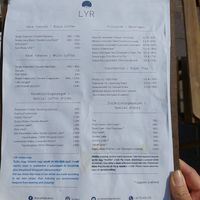 Menu at LYR Speciality Coffee and Food in Pecs