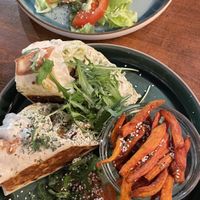 Ranch Wrap and Pesto & Hummus Wrap  at LYR Speciality Coffee and Food in Pecs