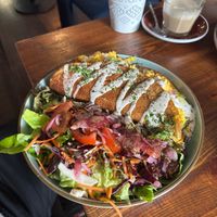 Chick pea omelette  at LYR Speciality Coffee and Food in Pecs