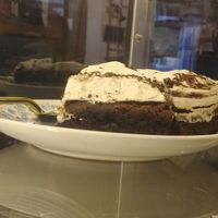Coconut chocolate torte at LYR Speciality Coffee and Food in Pecs