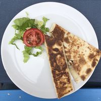 Mushroom and spinach quesadilla at LYR Speciality Coffee and Food in Pecs