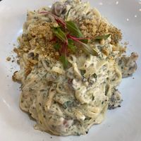 Creamy mushroom linguine  at Vinnie's Eatery in Cheltenham