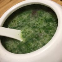 栗烩羊蘑 millet porridge at Zǎozǐ Shù - Vegetarian Life Style in Zhoushan