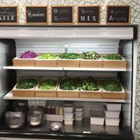 Choices for salad greens at Ugrean in Orlando