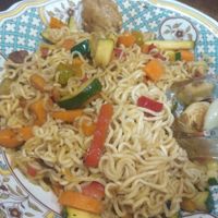 Tallarines con heura at Cerveceria Victoria in A Coruna