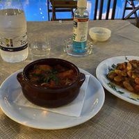 Vegan lasagna and dreamy beans at Talos Restaurant in Crete