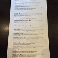 Menu as of August 2023  at Kachai Thai Kitchen in Poulsbo