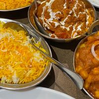 Chana masala and aloo gobi  at Incredible India in Dubrovnik