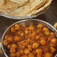 Naan with no butter at Incredible India in Dubrovnik