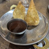 Samosa with Tamarind dip at Incredible India in Dubrovnik
