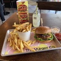 Food arrived really quickly, was hot and fresh.   at The Vurger Co - Richmix Square in East London