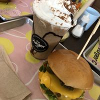 Burger and shake   at The Vurger Co - Richmix Square in East London