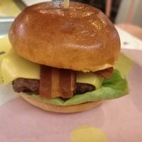 Bacon cheese at The Vurger Co - Richmix Square in East London