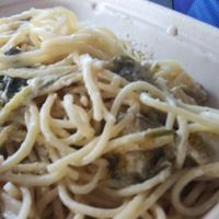 Artichoke creamy pasta at Pure Kitchen in Tampa