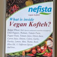 What's inside the Vegan Kofteh? at Nefista Vegan Kofteh in Cliffside Park