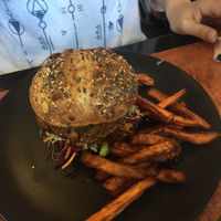Vegan burger  at Lettuce B. Frank in Wollongong