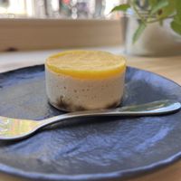 Cheesecake with mango topping  at More Pastry in Delft