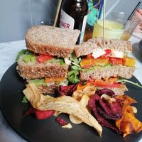 Very underwhelming club sandwich at Anne&Max in Arnhem