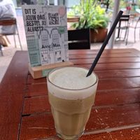 Matcha latte at Anne&Max in Arnhem