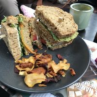Very vegan club sandwich- seriously good  at Anne&Max in Arnhem