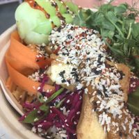 Noodles, great portion size  at Pom Kitchen - Sharrow in Sheffield