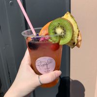 Tropical drink at Pom Kitchen - Sharrow in Sheffield