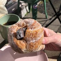 Yummy dough nutty pastry with chocolate tofu filling   at Pom Kitchen - Sharrow in Sheffield
