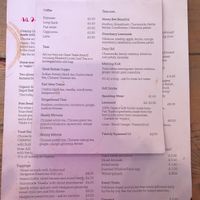 drinks menu at Pom Kitchen - Sharrow in Sheffield