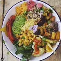 vegan bowl at Pom Kitchen - Sharrow in Sheffield