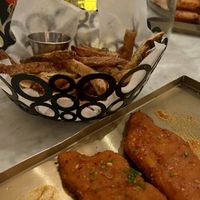 Fries and wings  at Beverly on Main in Scottsdale