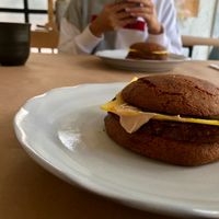 Their vegan burger!! at Healthy Feast in Kuwait City