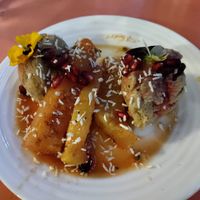 Esse é o Nice Cream de Banana com Ananás assado. Perfeito!  at Jah Jah in Paris