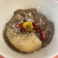 Grilled pear with chocolate cream  at Jah Jah in Paris
