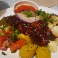 Attieké plate at Jah Jah in Paris