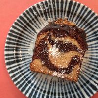 Chocolate marble cake at Jah Jah in Paris