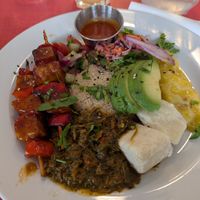 Mixed plate at Jah Jah in Paris