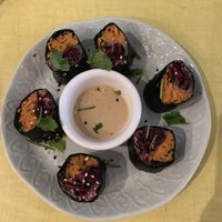 Veg rolls  at Jah Jah in Paris