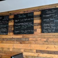 menu at The Raw Store in Guernsey