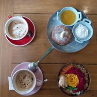 Pancakes & bowl at Beach Bowl in Legian