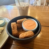 Vegan nuggets.  at Beach Bowl in Legian