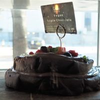 Vegan Triple Chocolate Cake at Romeo's Sugar Free Bakery in North London