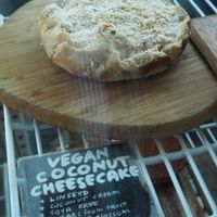 Vegan Coconut Cheesecake at Romeo's Sugar Free Bakery in North London